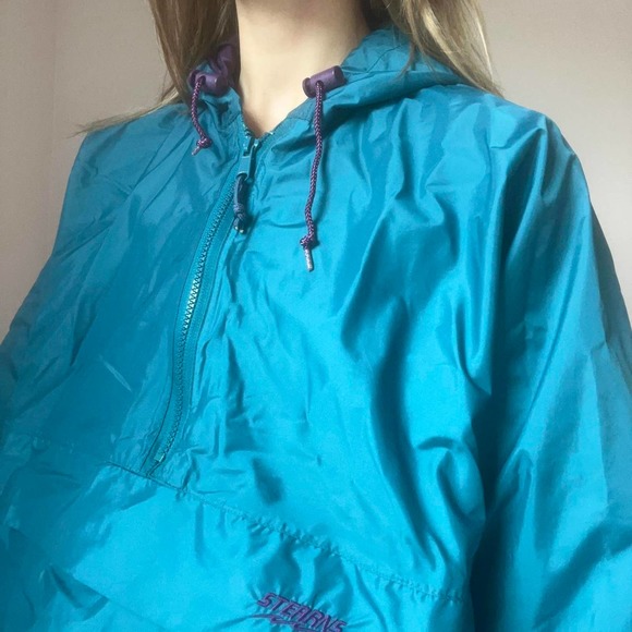 vintage teal and purple windbreaker - Picture 5 of 8